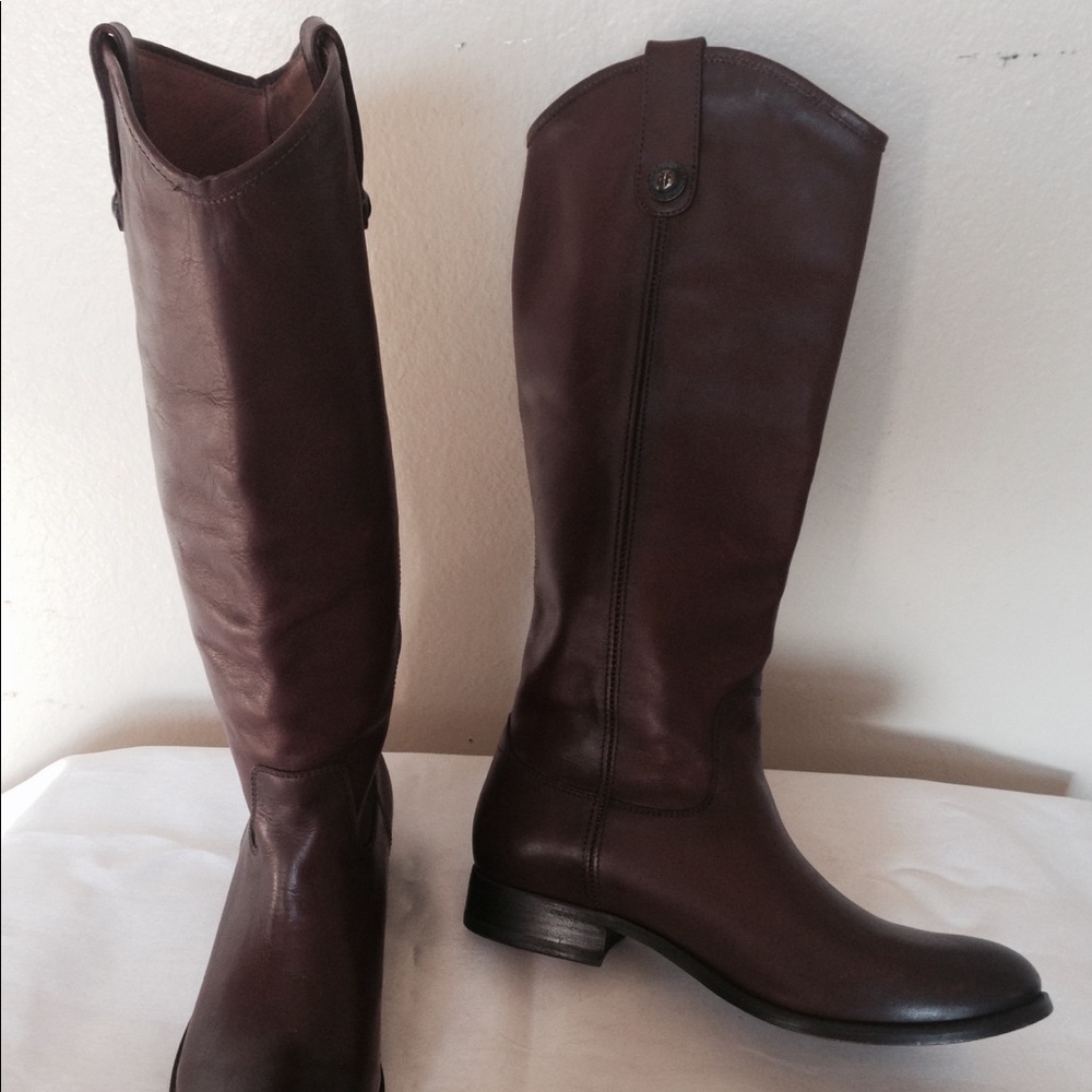 Frye Brown Heeled Boots